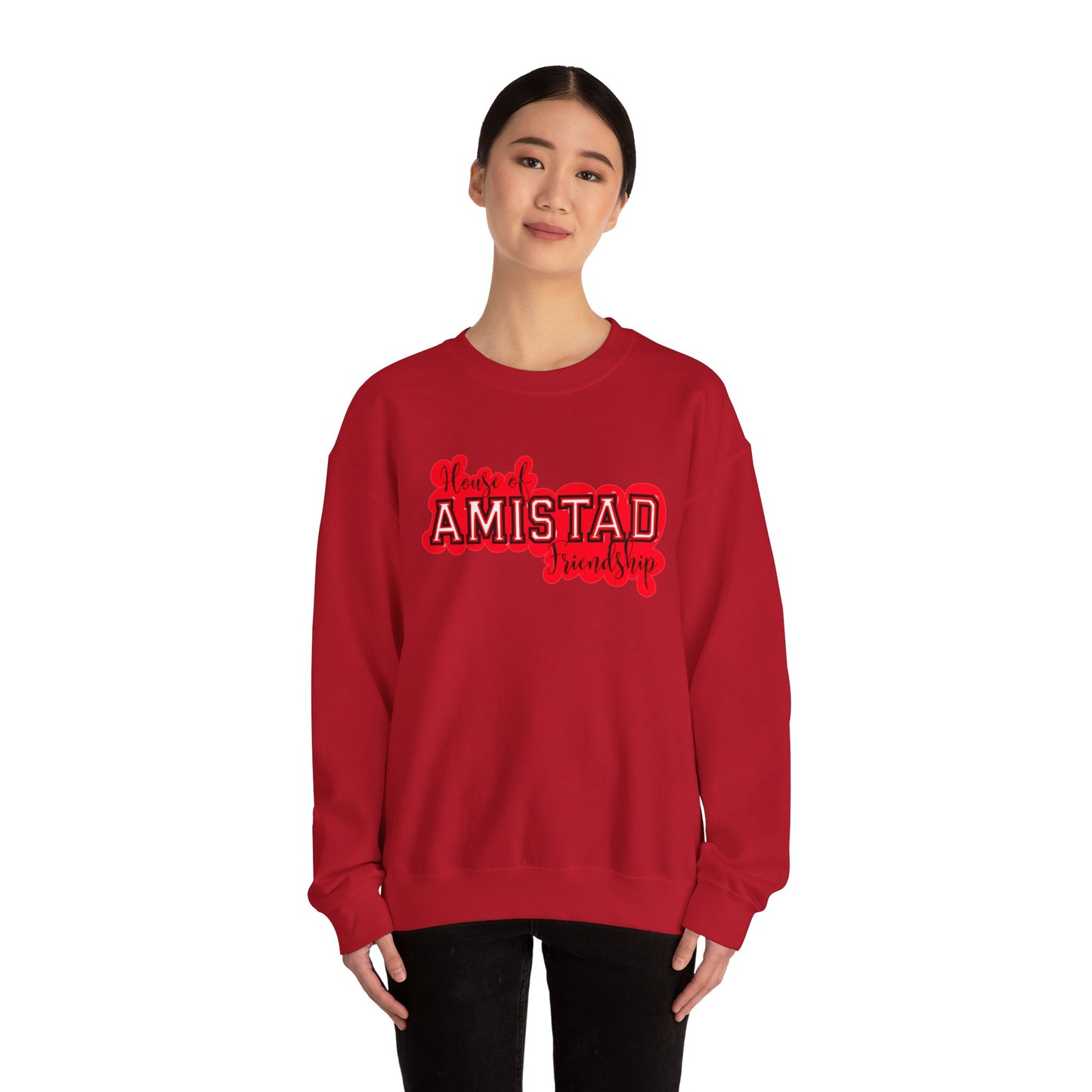 Adult Amistad House Heavy Blend™ Crewneck Sweatshirt, Great for Teachers and School Staff