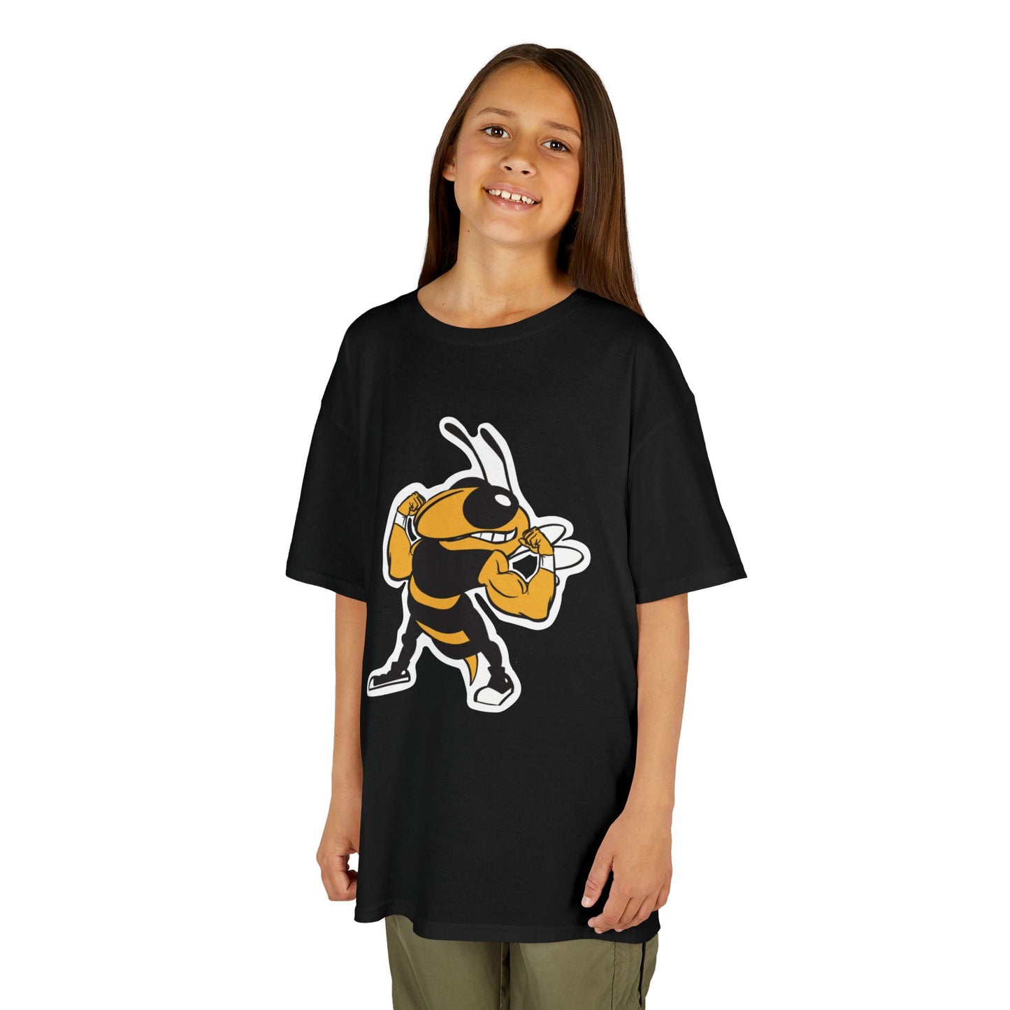 Kids Yellowjackets Strong Tee, Kids School Spirit Shirt, Yellowjacket Themed T-Shirt