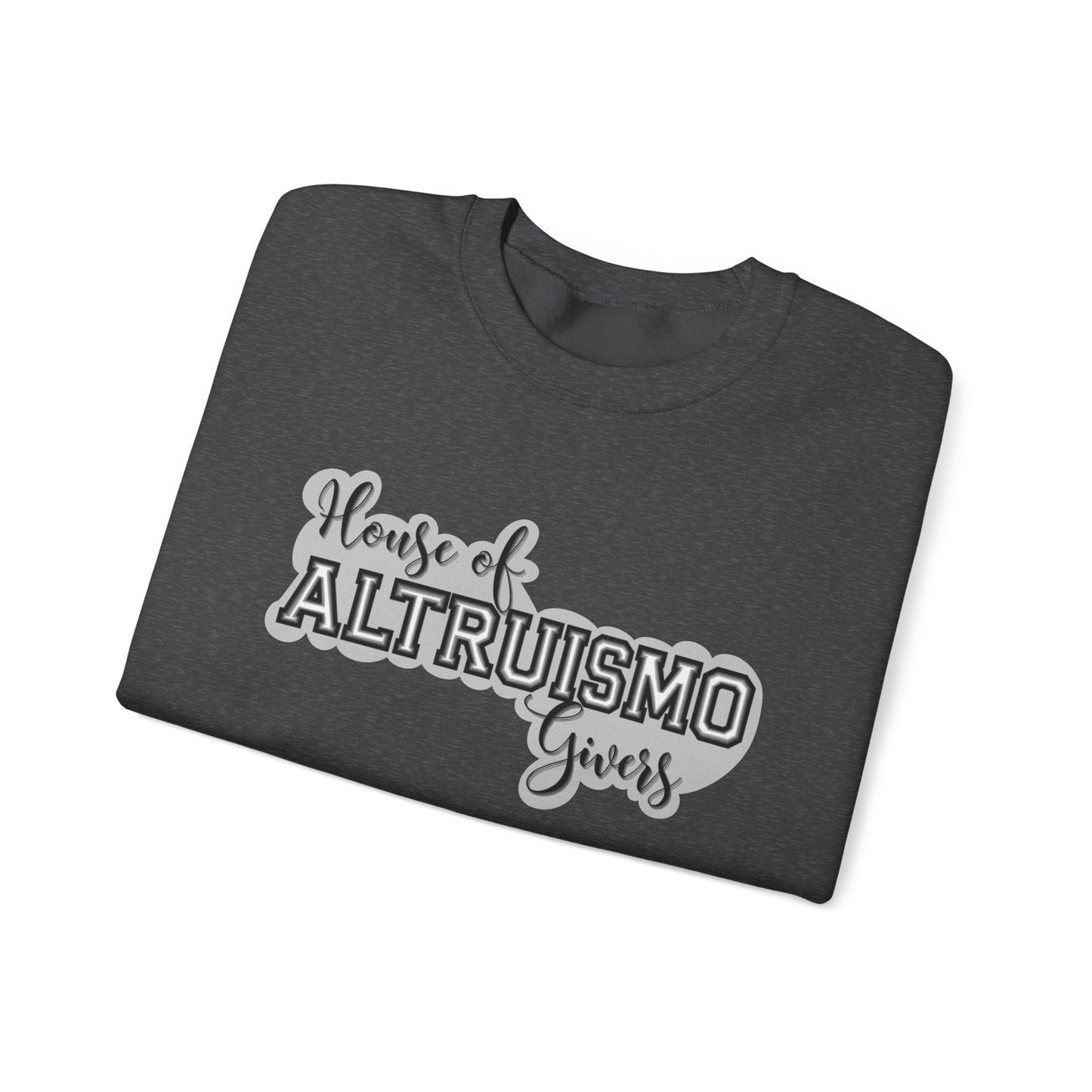 Adult Altruismo house Unisex Heavy Blend™ Crewneck Sweatshirt, Great For Teachers and School Staff