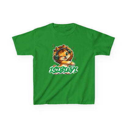 Kids Tee — Cute Lion DJ 'Issbawi' Graphic Shirt