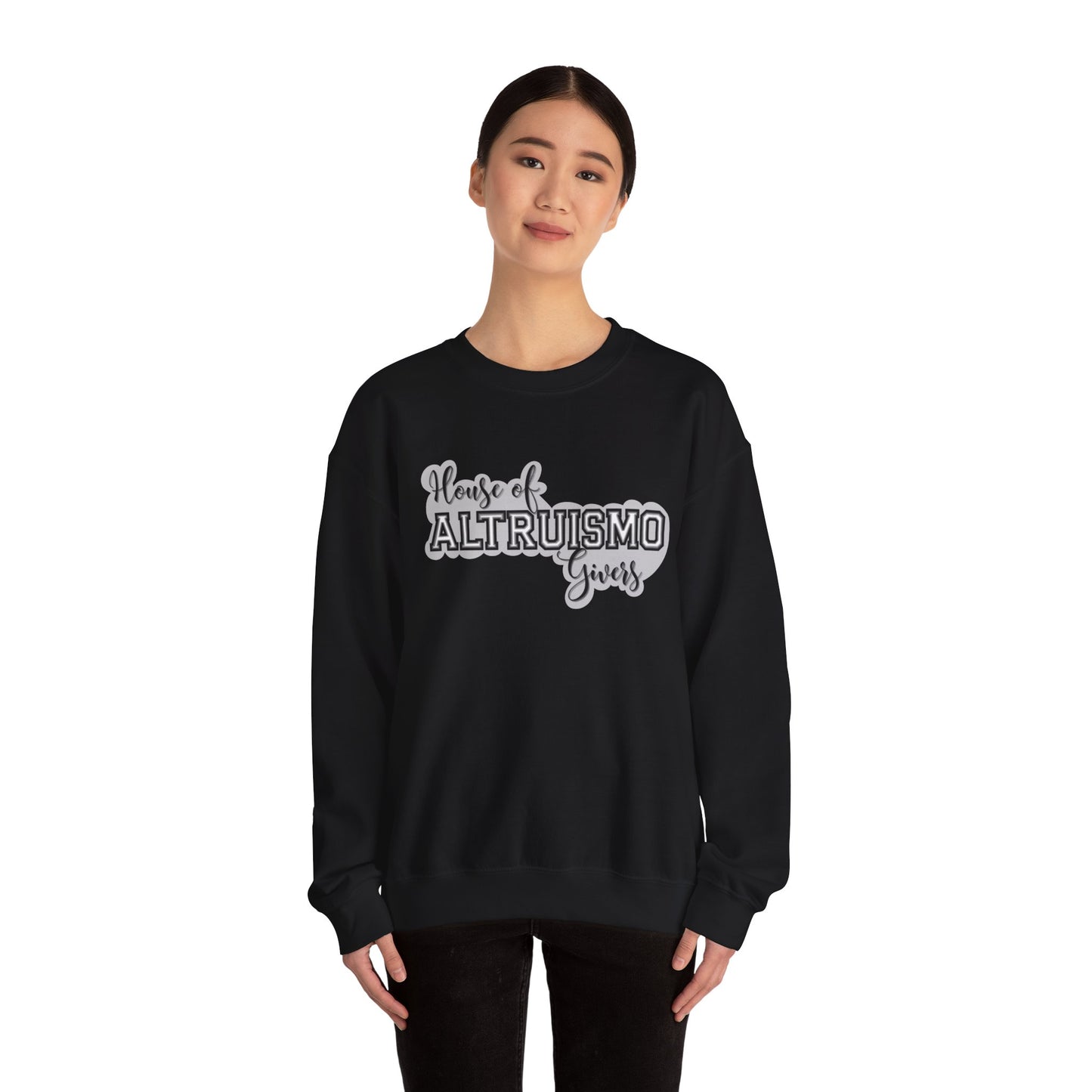 Adult Altruismo house Unisex Heavy Blend™ Crewneck Sweatshirt, Great For Teachers and School Staff