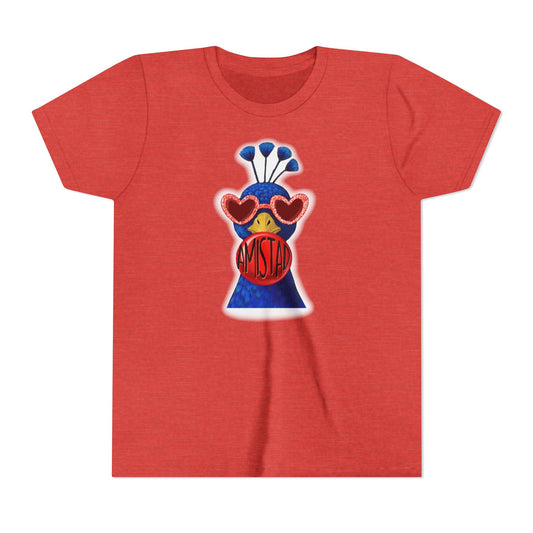 Kids Playful Amistad House Inspired T-Shirt with Fun School Spirit Design, House Pride Graphic Tee for Kids.