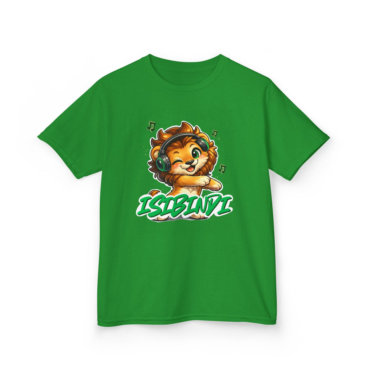 Kids Tee — Cute Lion DJ 'Issbawi' Graphic Shirt