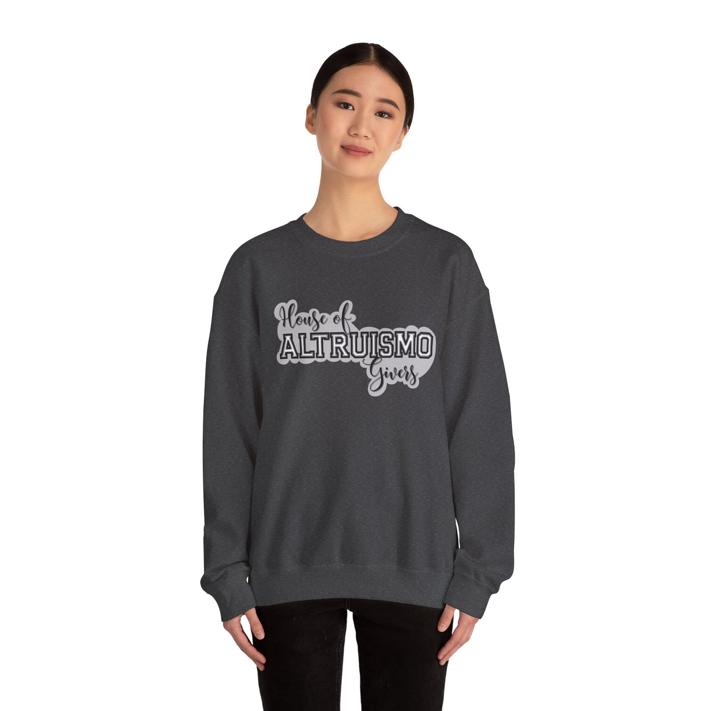 Adult Altruismo house Unisex Heavy Blend™ Crewneck Sweatshirt, Great For Teachers and School Staff