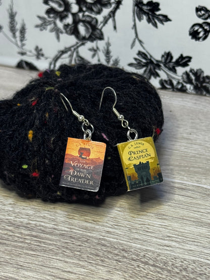 Assorted Book Cover Dangle Earrings